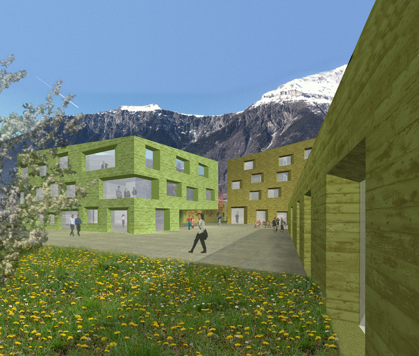 residential psychiatric unit for adults, saxon, competition, 3rd place